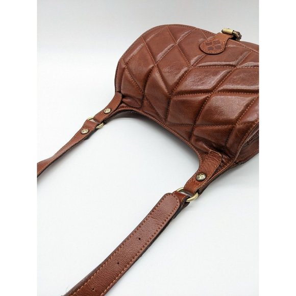 PATRICIA NASH London quilted leather vintage saddle crossbody bag -(USED) - Picture 4 of 15